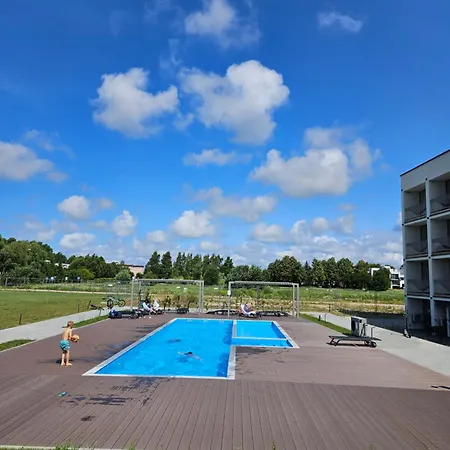 Mindaugo Apartamentai Su Sildomu Baseinu, Sporto Sale, Vaiku Kambariu, Work Zona Połąga