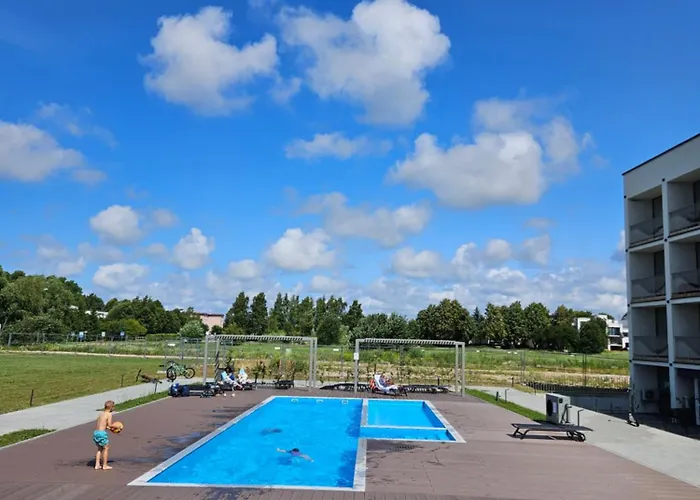 Mindaugo Apartamentai Su Sildomu Baseinu, Sporto Sale, Vaiku Kambariu, Work Zona パランガ